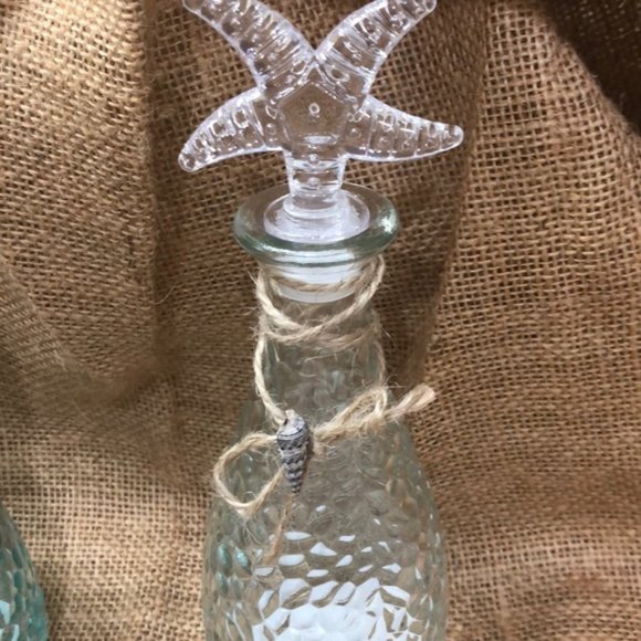 Beach Pebble Texture Seaside Glass set decor - Picture 9 of 15